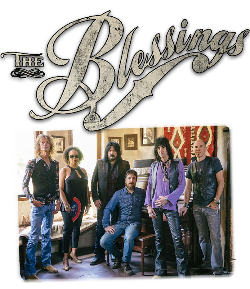 The Blessings are: Jeremy White: Lead Vocals, Guitar, Harmonica, Mike Gavigan: Guitar, Frank Scimeca: Bass, Jason Upright: Drums, Jeffrey Howell: Keys and Organ, Lavone Seetal: Backing Vocals, Percussion